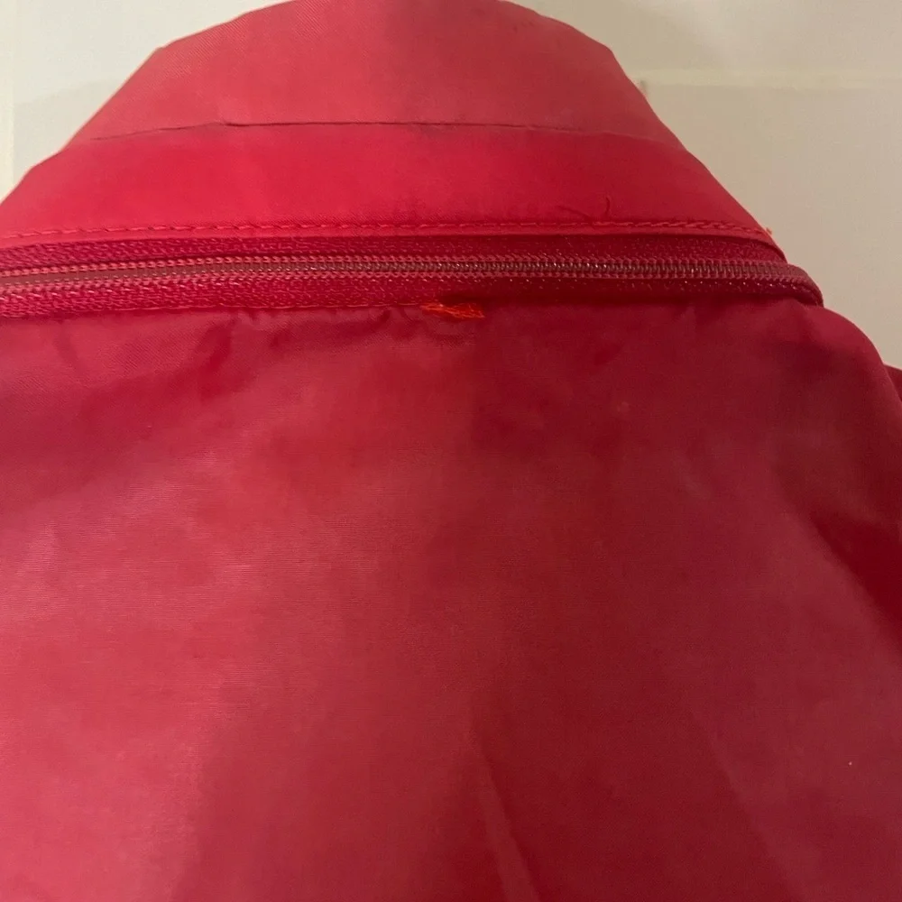 Vintage L.L. Bean Light Windbreaker Jacket Aspen Anorak Size XL Red Pack able